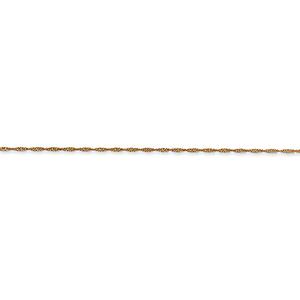 Gold Classics(tm) 14kt. Yellow Gold Singapore Chain Necklace alternate view