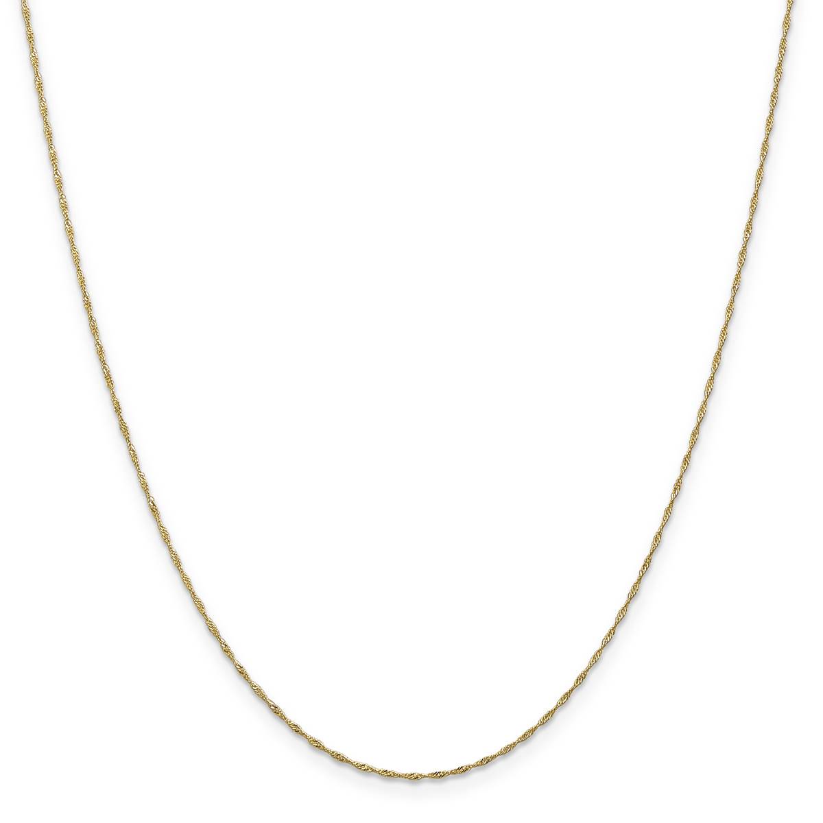 Gold Classics(tm) 1mm. 14kt. Gold Singapore Chain Necklace