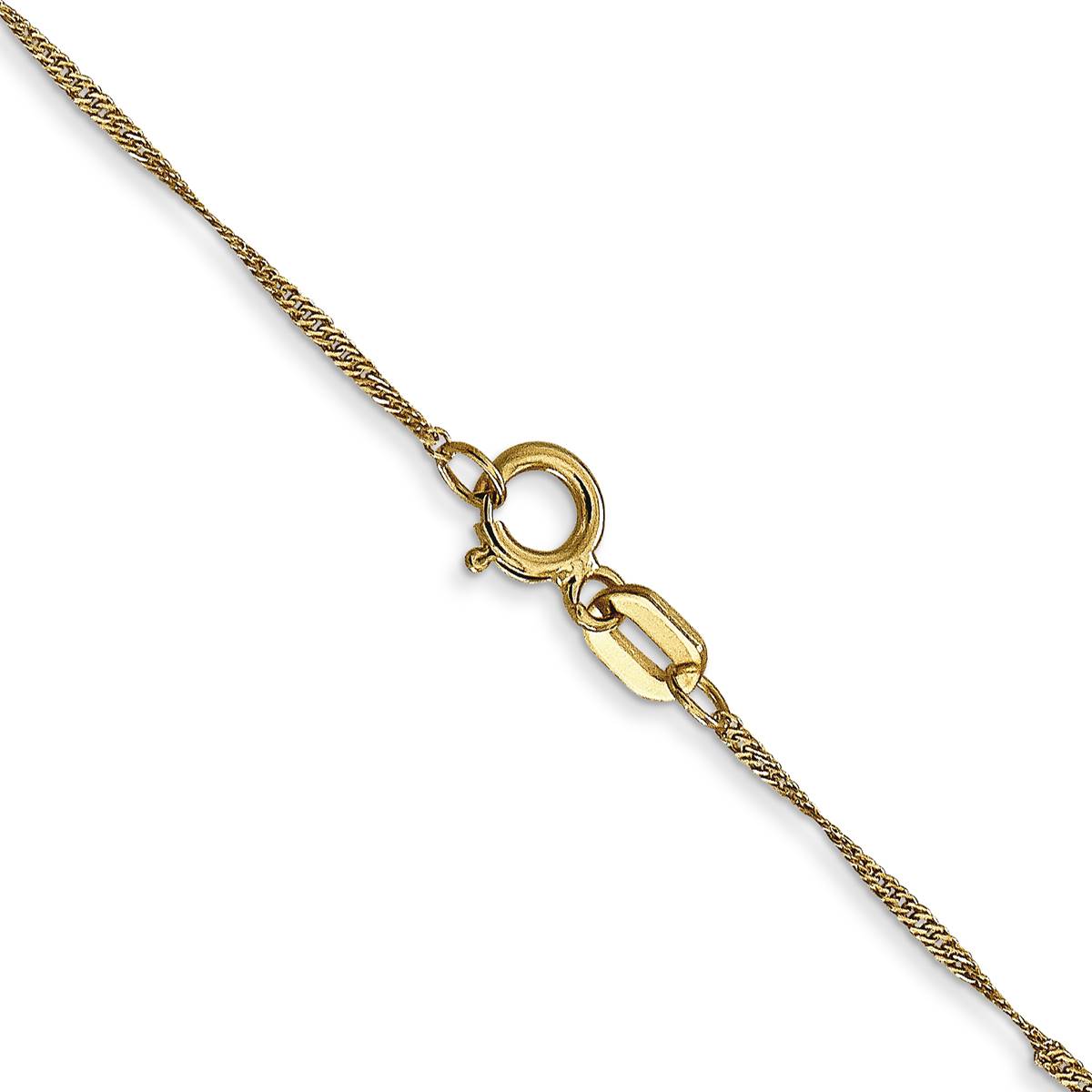 Gold Classics(tm) 1mm. 14kt. Gold Singapore Chain Necklace