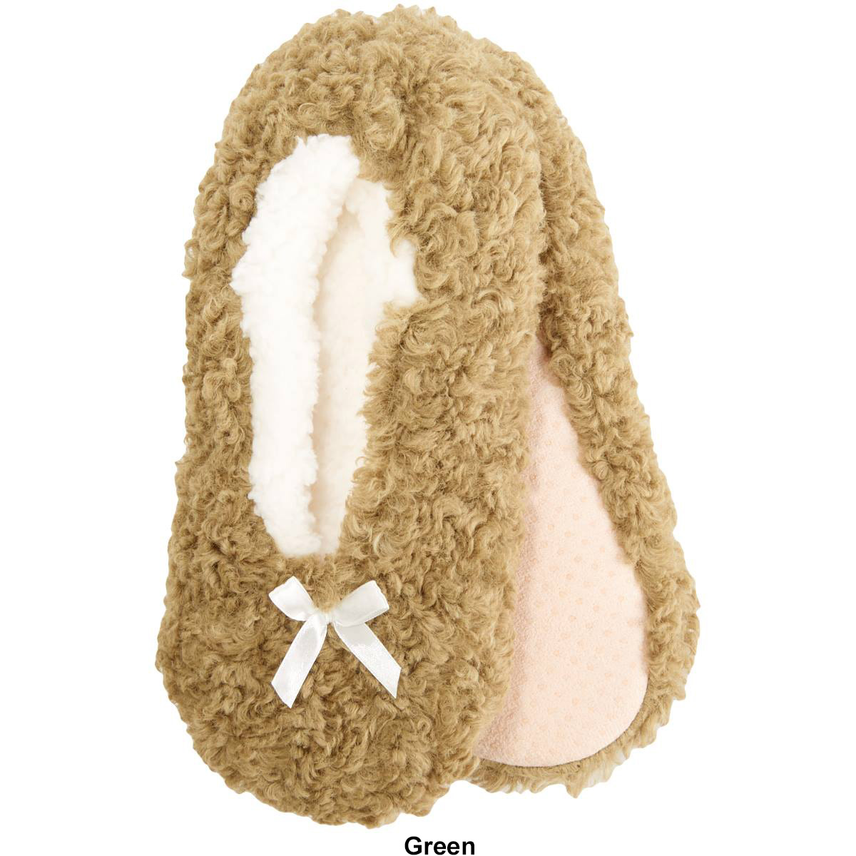 Womens Fuzzy Babba Super Poodle Slippers