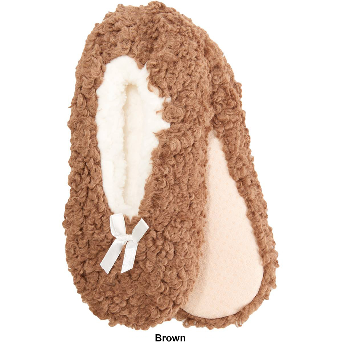 Womens Fuzzy Babba Super Poodle Slippers