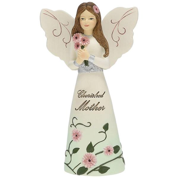 Pavilion Elements Mother Angel Holding Daisies Figurine
