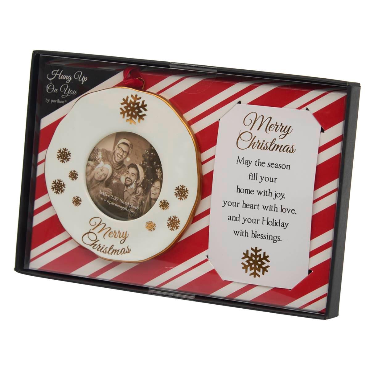 Pavilion Merry Christmas Photo Ornament Pavilion Merry Christmas Photo Ornament