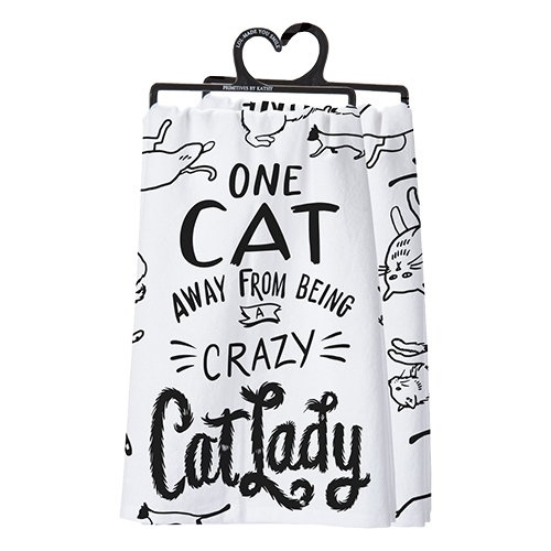 Crazy Cat Lady Dish Towel