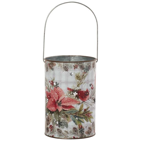Primitives By Kathy Pine Cone Plaid Lantern