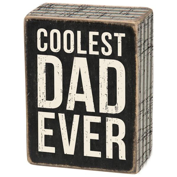 Primitives By Kathy Coolest Dad Box Sign