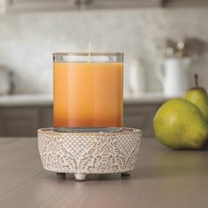 Candle Warmers Etc. Vintage White 2-in-1 Wax Warmer alternate view