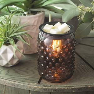 Candle Warmers Etc. Smoky Hobnail Vintage Bulb Wax Warmer alternate view