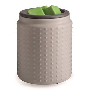 Candle Warmers Etc. Grey Hobnail Flip Dish Wax Warmer