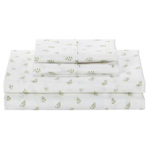 Imperial Living(tm) 300TC Green Fern Cotton 4pc. Sheet Set