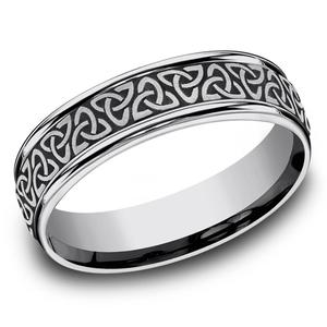 Mens Endless Affection(tm) 6mm Tungsten Celtic Knot Band Ring