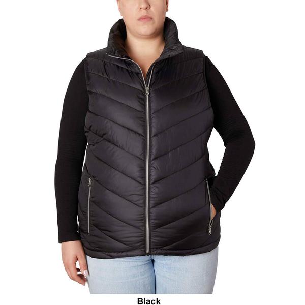 Plus Size Big Chill Chevron Puffer Vest alternate view