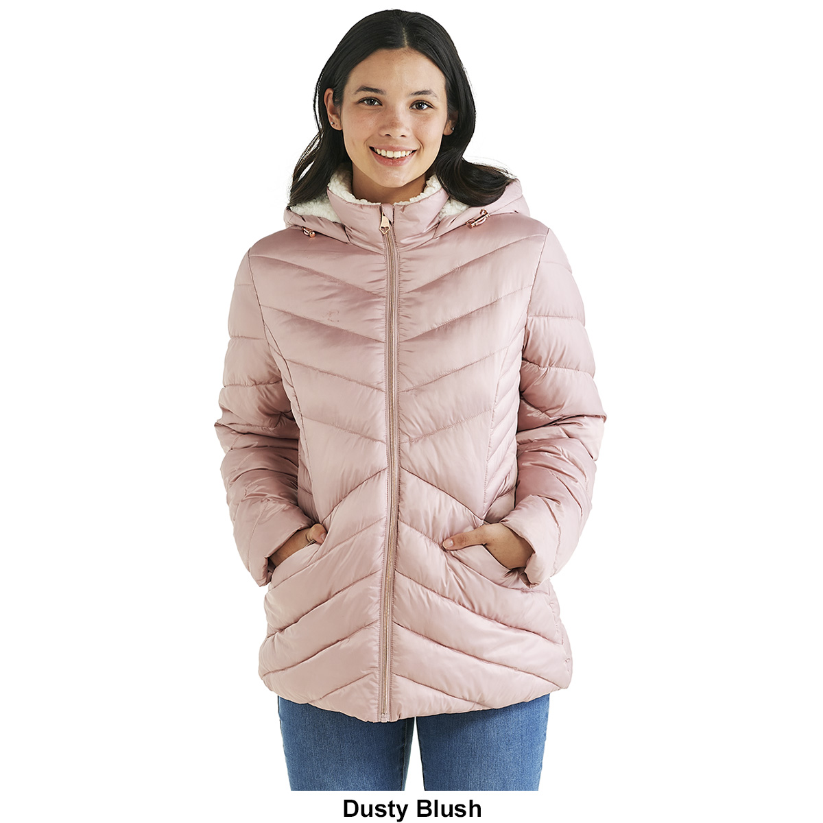 Womens Big Chill Puffer Jacket W/ Sherpa Lining