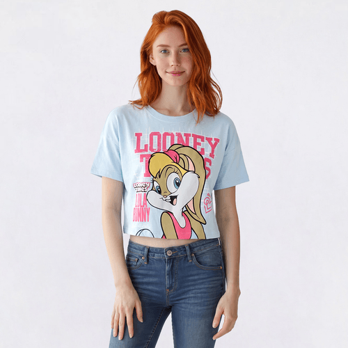 Juniors SouthPole Lola Bunny Boxy Cropped Tee