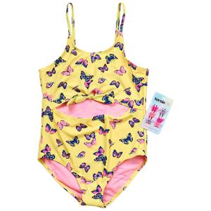 Girls (7-16) Kensie Girl Cutout Butterfly One Piece Swimsuit alternate view