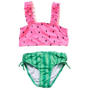 Girls (7-16) Pink Platinum(R) Watermelon Bikini 2pc. Swim Set
