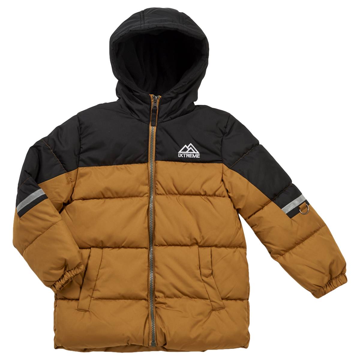 Boys (4-7) IXtreme(R) Color Block Puffer - Gingerbread