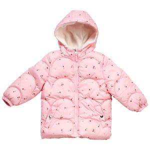 Baby Girl (12-24M) Pink Platinum Cherry Print Puffer Jacket