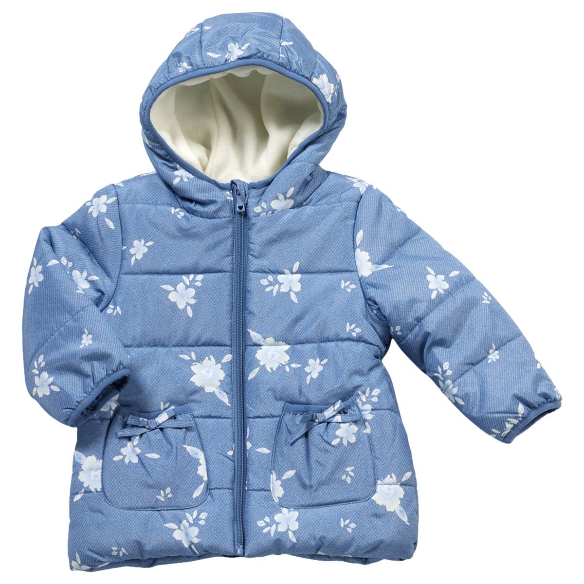 Baby Girl (12-24M) Wippette Floral Puffer Jacket
