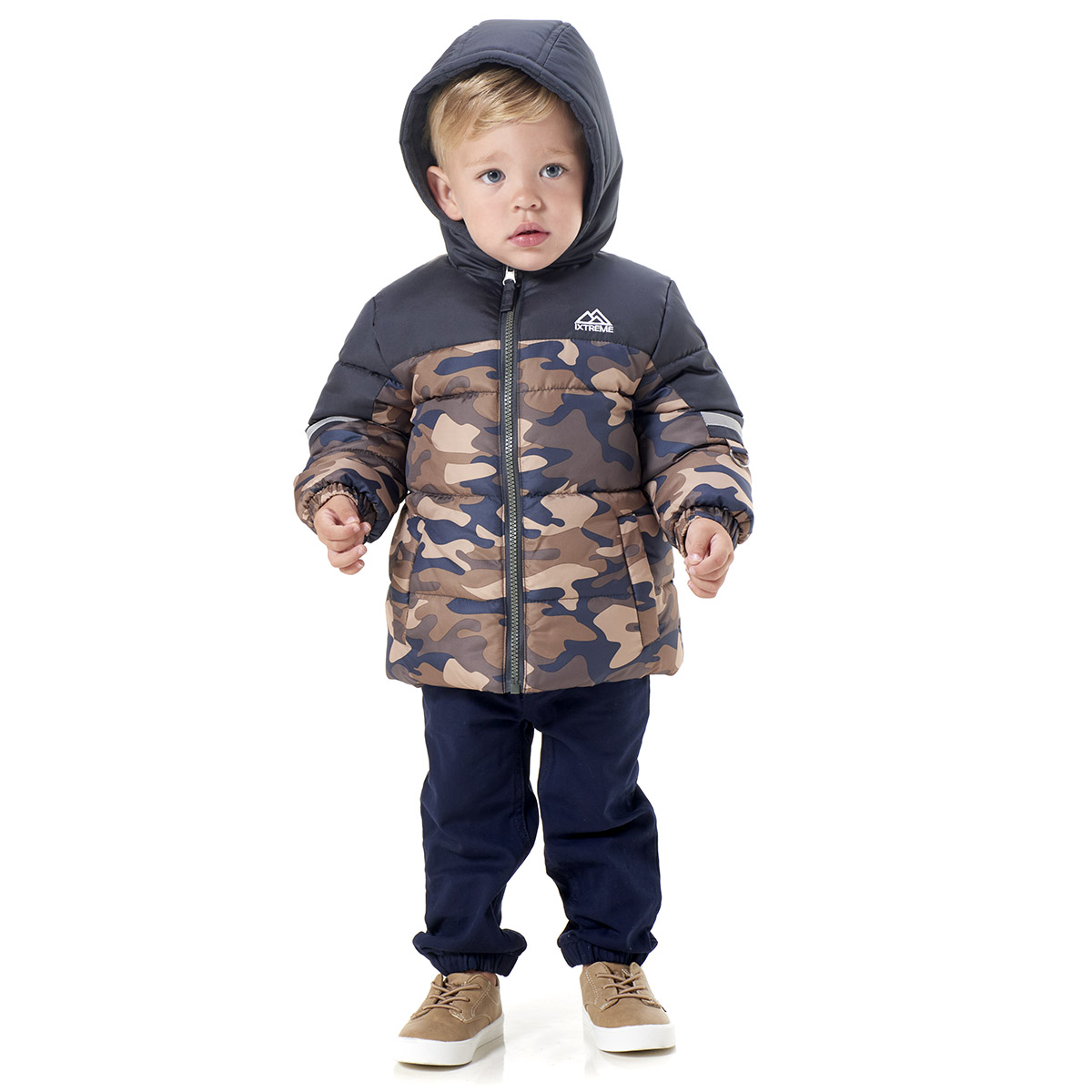 Baby Boy (12-24M) IXtreme Camo Color Block Puffer Jacket