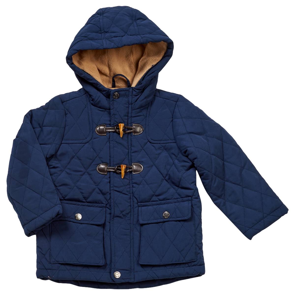 Toddler Boy Perry Ellis Zip & Toggle Button Quilted Coat