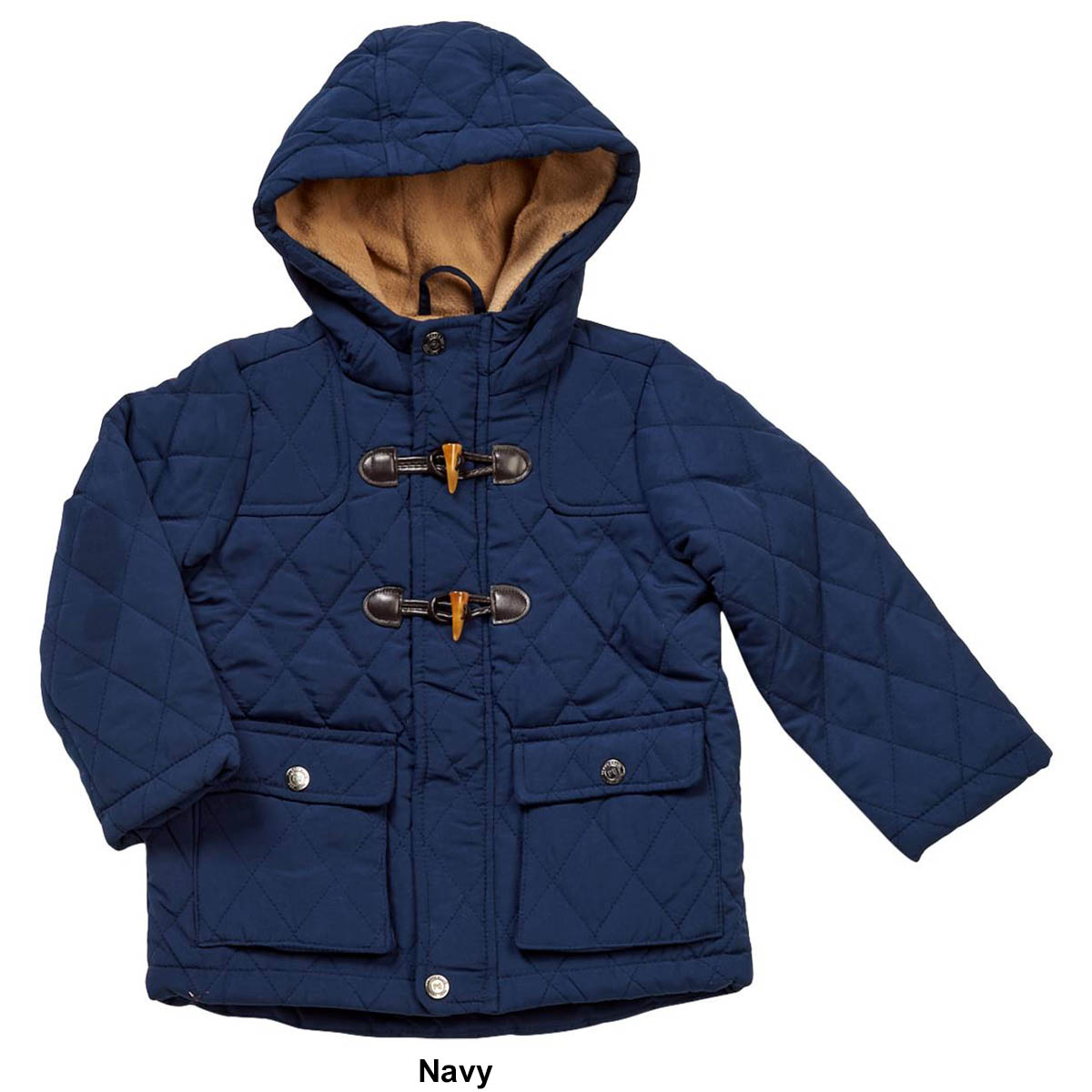 Toddler Boy Perry Ellis Zip & Toggle Button Quilted Coat