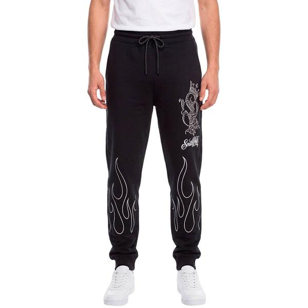 Young Mens SOUTHPOLE(R) Rhinestone Flames Joggers