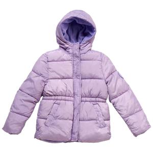 Girls (7-16) Pink Platinum(R) Modern Solid Puffer Coat alternate view