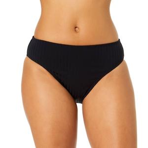 Womens Anne Cole Luna Snap Texture Mid Rise Swim Bottoms