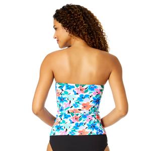 Womens Anne Cole Fiore Floral Strapless Tankini Swim Top alternate view