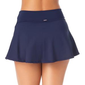 Womens Anne Cole Solid Wide Band Rock Swim Skirt alternate view