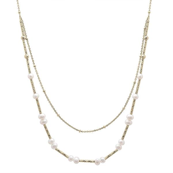 Precious Elegance(tm) Multi-Strand Pearl Necklace