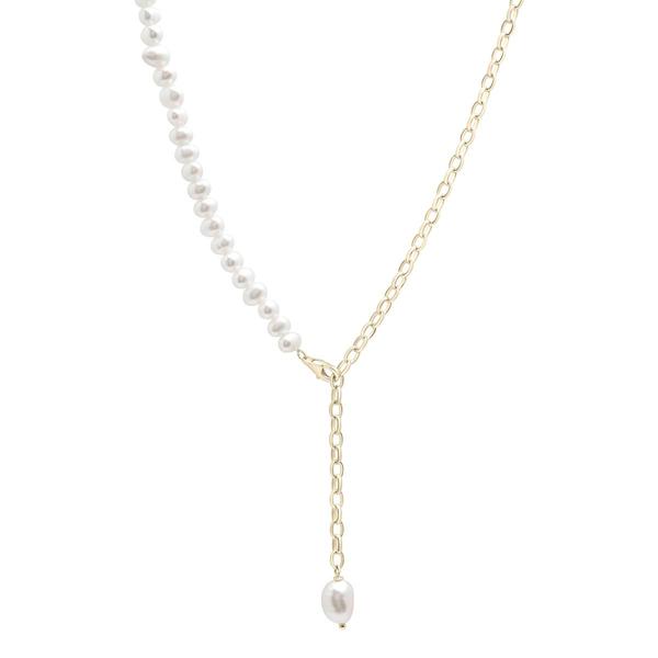 Precious Elegance(tm) Gold Plated Pearl Collar Y-Necklace