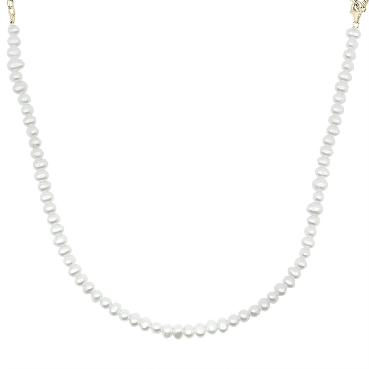 Precious Elegance(tm) Gold Plated Pearl Collar Y-Necklace