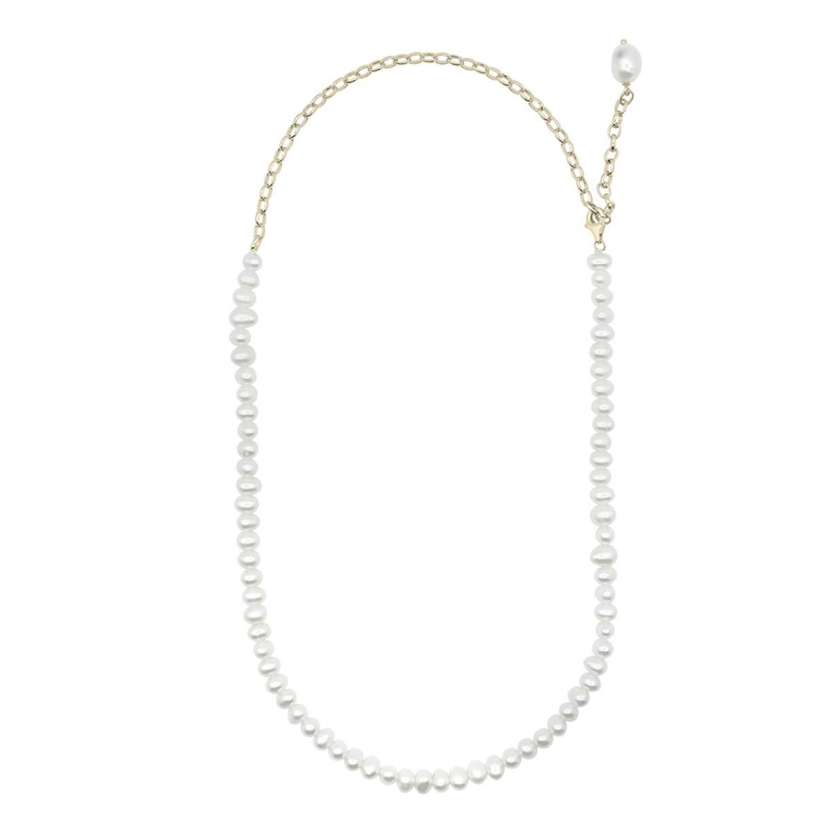 Precious Elegance(tm) Gold Plated Pearl Collar Y-Necklace