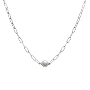 Gemstone Classics(tm) Sterling Silver & Pearl Pendant Necklace