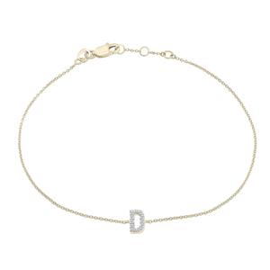 Diamond Classics(tm) 1/20ctw. Diamond Initial D Bracelet