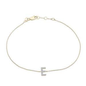 Diamond Classics(tm) 1/20ctw. Diamond Initial E Bracelet