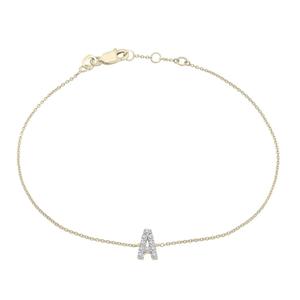 Diamond Classics(tm) 1/20ctw. Diamond Initial A Bracelet