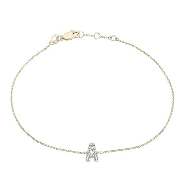 Diamond Classics(tm) 1/20ctw. Diamond Initial A Bracelet