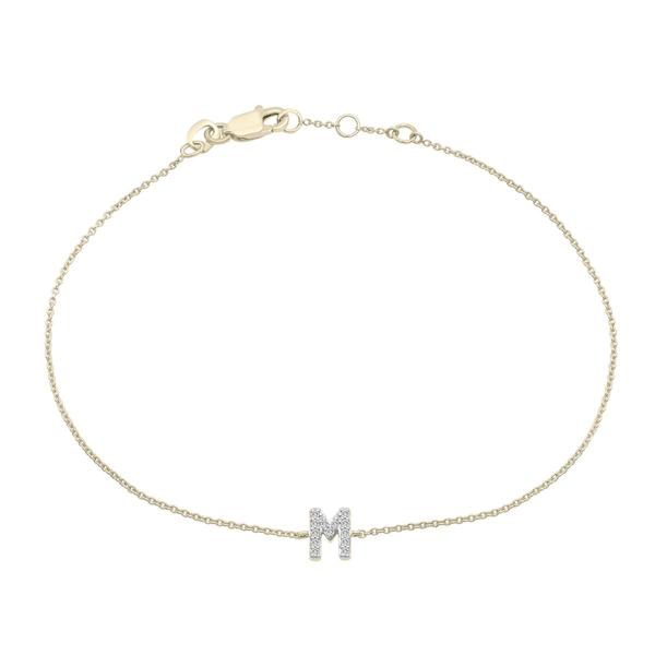 Diamond Classics(tm) 1/20ctw. Diamond Initial M Bracelet
