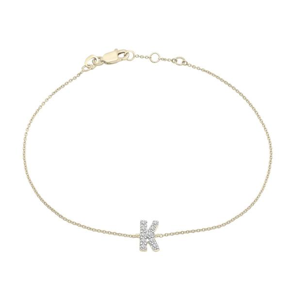 Diamond Classics(tm) 1/20ctw. Diamond Initial K Bracelet
