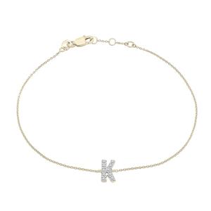 Diamond Classics(tm) 1/20ctw. Diamond Initial K Bracelet