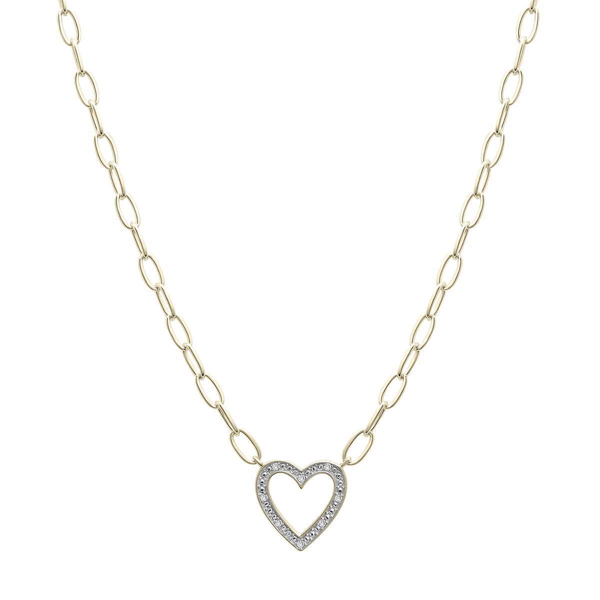 Diamond Classics(tm) 1/20ctw Diamond Heart Necklace