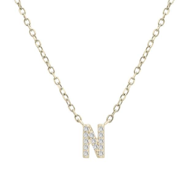 Diamond Classics(tm) 1/20ctw. Diamond Initial N Necklace