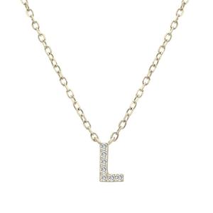 Diamond Classics(tm) 1/20ctw. Diamond Initial L Necklace