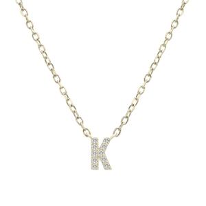 Diamond Classics(tm) 1/20ctw. Diamond Initial K Necklace