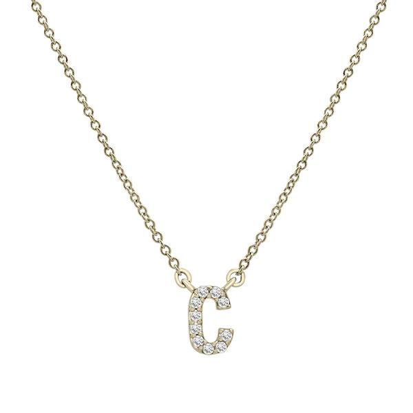 Diamond Classics(tm) 1/20ctw. Diamond Initial C Necklace