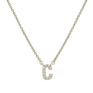 Diamond Classics(tm) 1/20ctw. Diamond Initial C Necklace