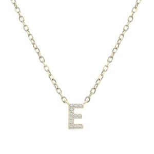 Diamond Classics(tm) 1/20ctw. Diamond Initial E Necklace